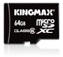 64GB microSD Card by Kingmax