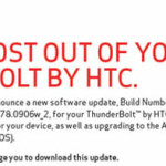 HTC Thunderbolt Gingerbread Update Finally