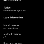 Ice Cream Sandwich on the HTC Incredible S