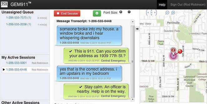 Text-to-911 on Mobile Phones