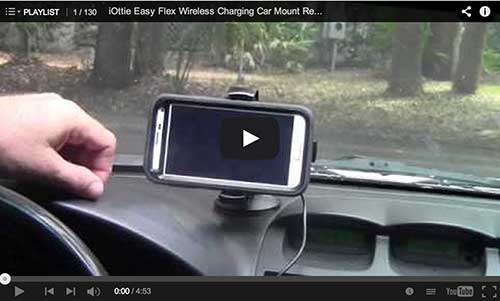 iOttie Easy Flex Qi Wireless Car Charging Mount Video