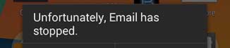 Nexus 5 “unfortunately email has stopped” Error Fix