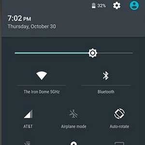 Android 5 lollipop quick settings