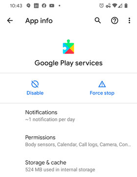 google play services update